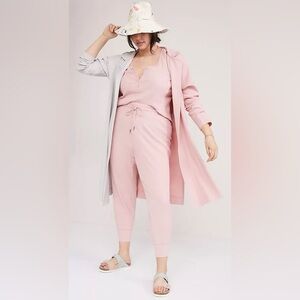 Anthropologie Daily Practice Color block Open Cardigan duster plus size